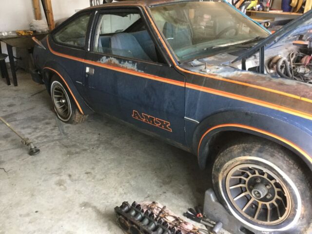 1980 amc amx hatchback blue rwd automatic