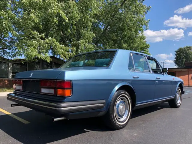 1985 rolls-royce silver spirit sedan blue rwd automatic