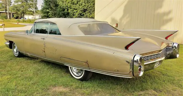 1960 cadillac eldorado biarritz convertible 60k miles one owner parked in 1971