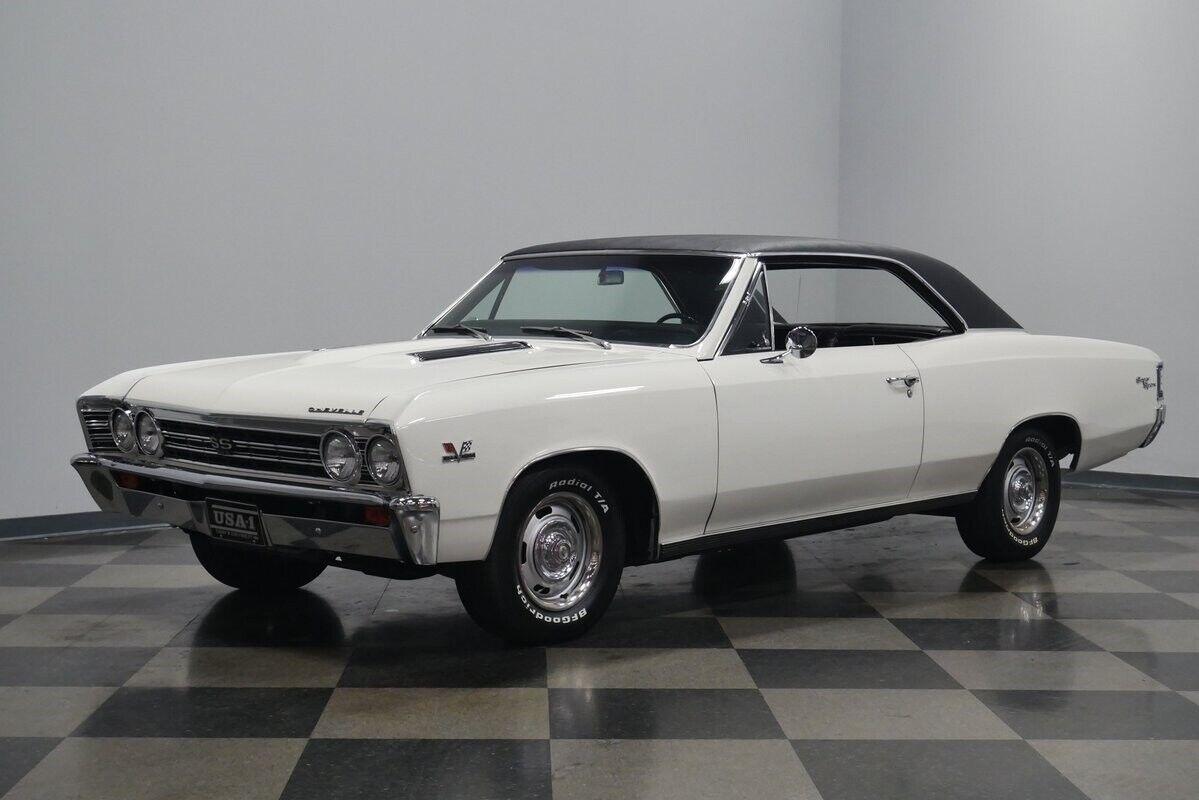 1967 chevrolet chevelle ss super sport 396 ermine white 19598 miles