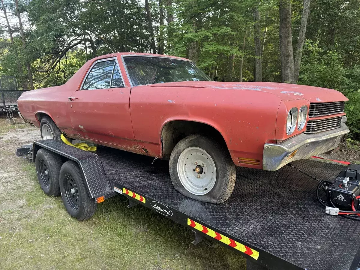 1970 chevrolet el camino sport coupe red