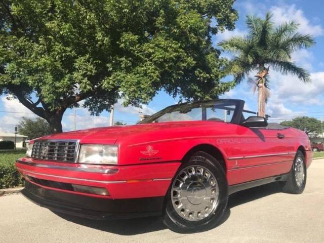 1993 cadillac allante base 2dr convertible 53363 miles red convertible 4.6l v8 a