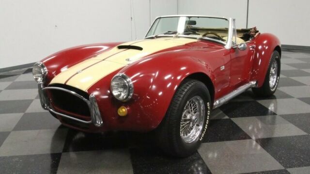 classic vintage chrome cobra roadster 302 v8 auto transmission red