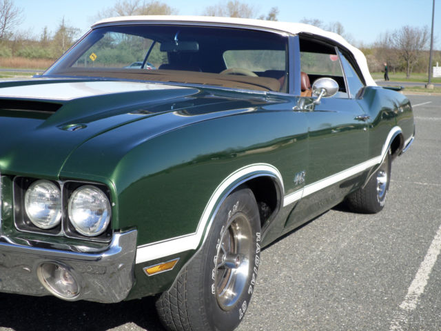 1972 oldsmobile cutlass 442 convertible: mint, low miles, unmolested