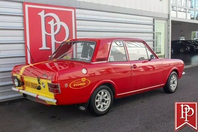 1967 ford cortina rally car 84001 miles red