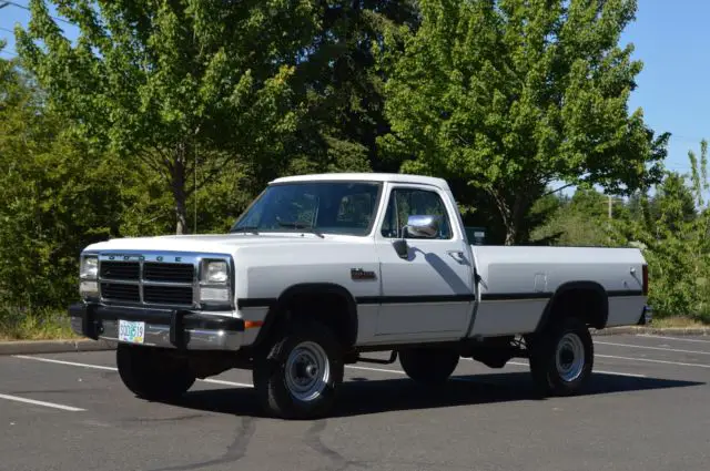 1992 dodge ram w-250 regular cab first gen 5.9l cummins turbo diesel 1-owner