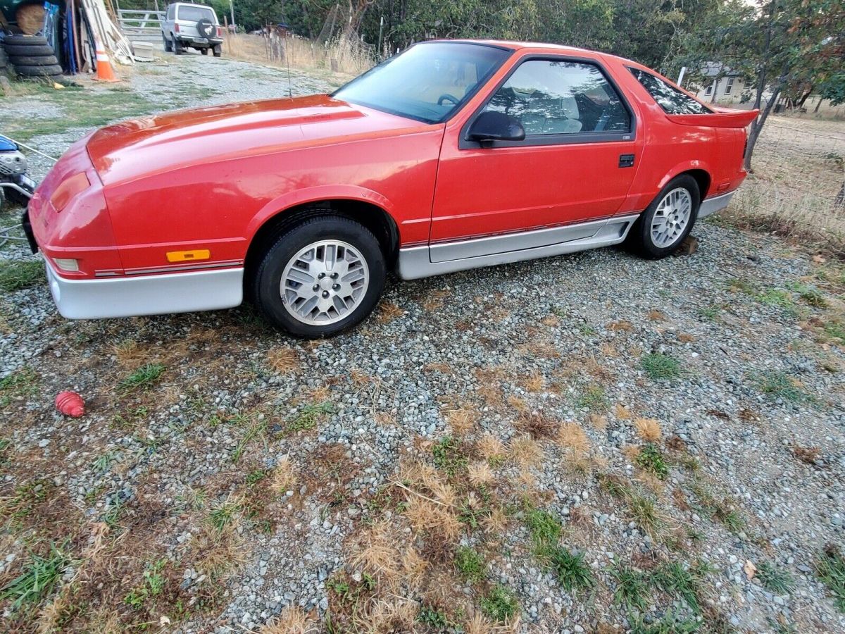 1989 dodge daytona hatchback red fwd manual es