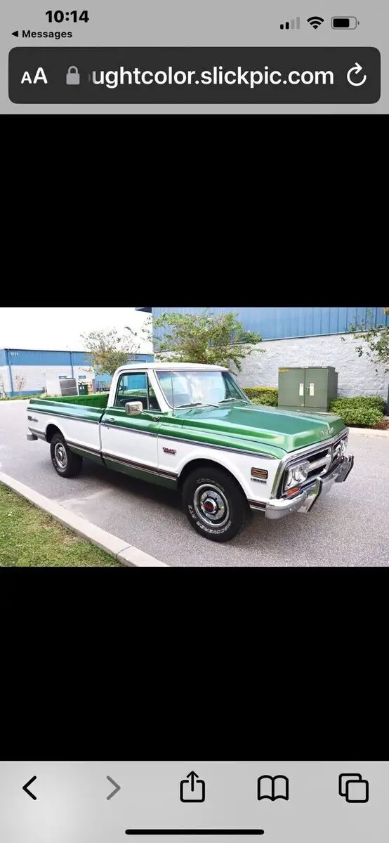 1972 gmc sierra pickup green rwd automatic sierra grande