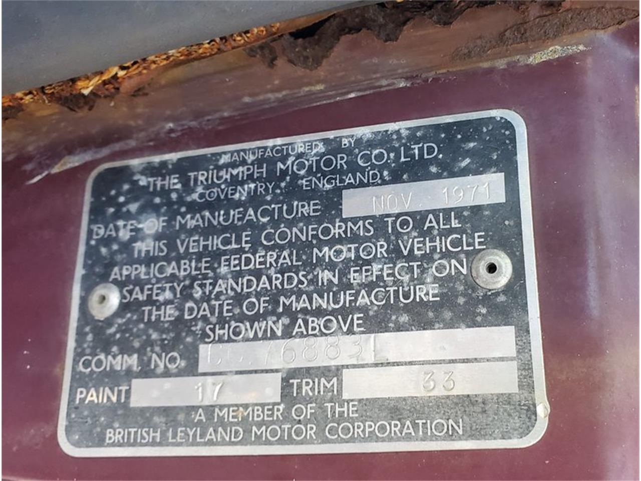 1971 triumph tr6