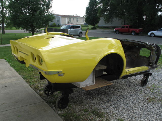 1969 corvette stingray convertible project clear title was 350/300 3-speed w a/c