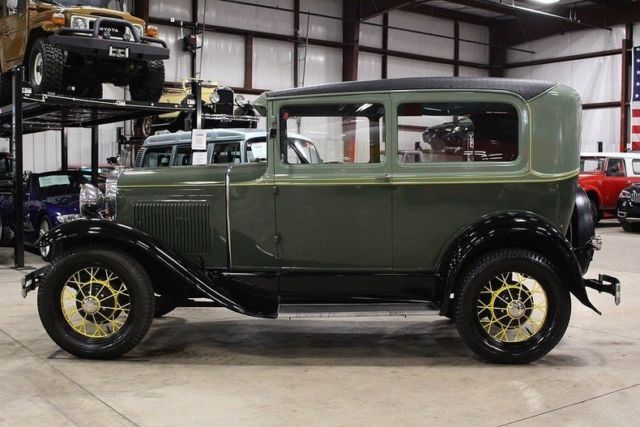 1930 ford model a 50066 miles green coupe 4 cylinder manual