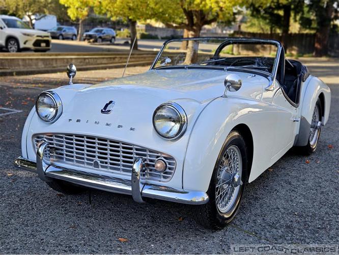 1960 triumph tr3a in sonoma, california