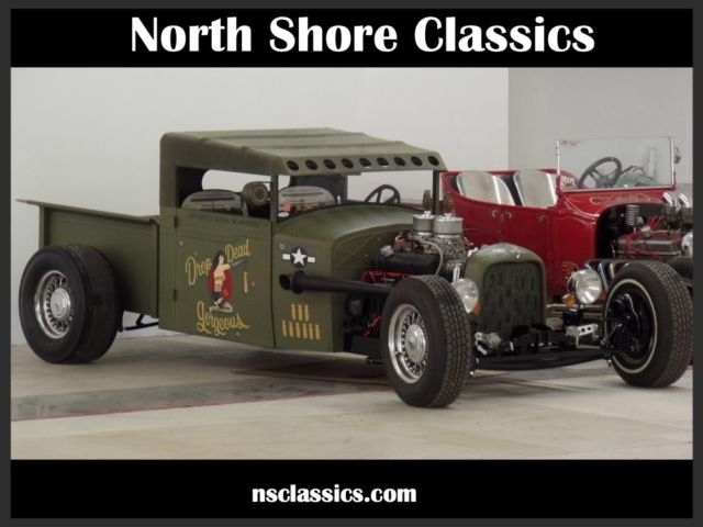 1931 ford model a model a street rod wwii bomber plane inspired military
