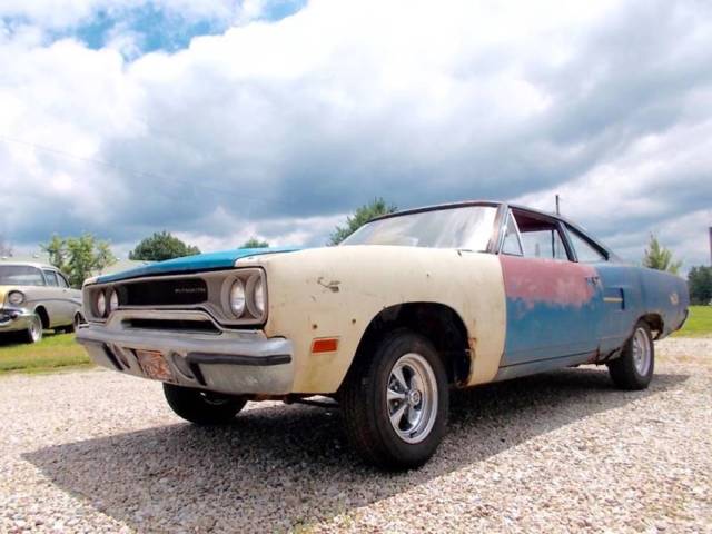 1970 plymouth road runner b5 blue, rare coupe, 383 v8, automatic 3-speed