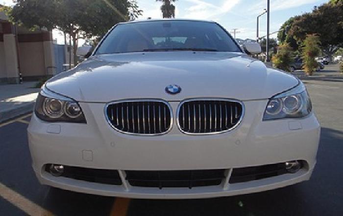 obo 2007 bmw 550i sedan low miles 78k clean title --alpine white- in glendale, ca