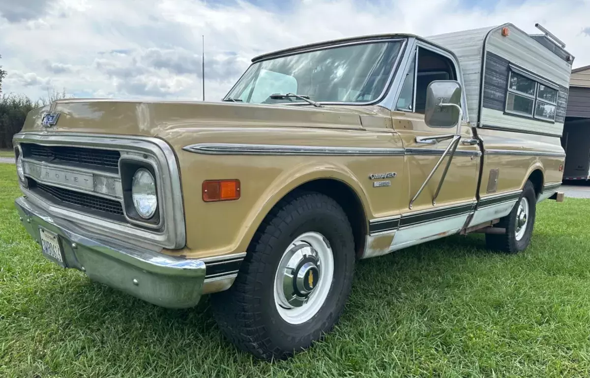 1970 chevy c20 big block 402 solid 1-owner california truck un-restored