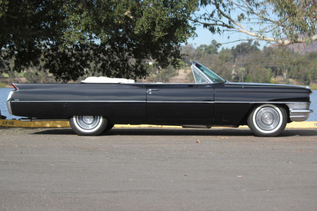 1964 cadillac deville convertible in black restored looks stunning its a caddy!!