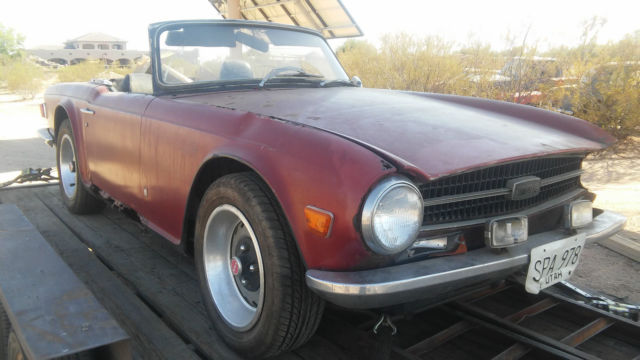 1971 triumph tr6 project or parts car "no reserve"