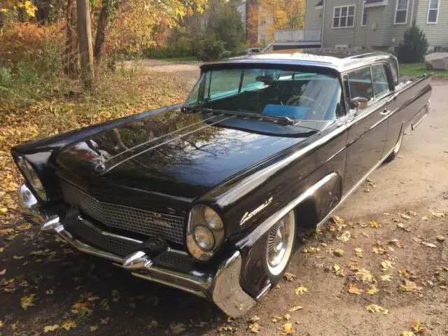 1958 lincoln continental mk iii coupe black rwd automatic a.c. leather interior