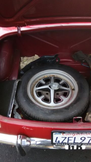 1973 mgb convertible very nice a/c ex cond no rust calif car