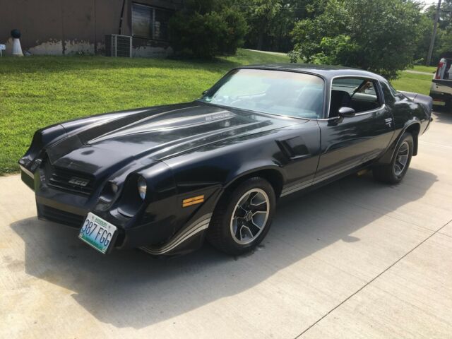 1981 camaro true z28 rebuilt 350 black good condition nice hot rod muscle car