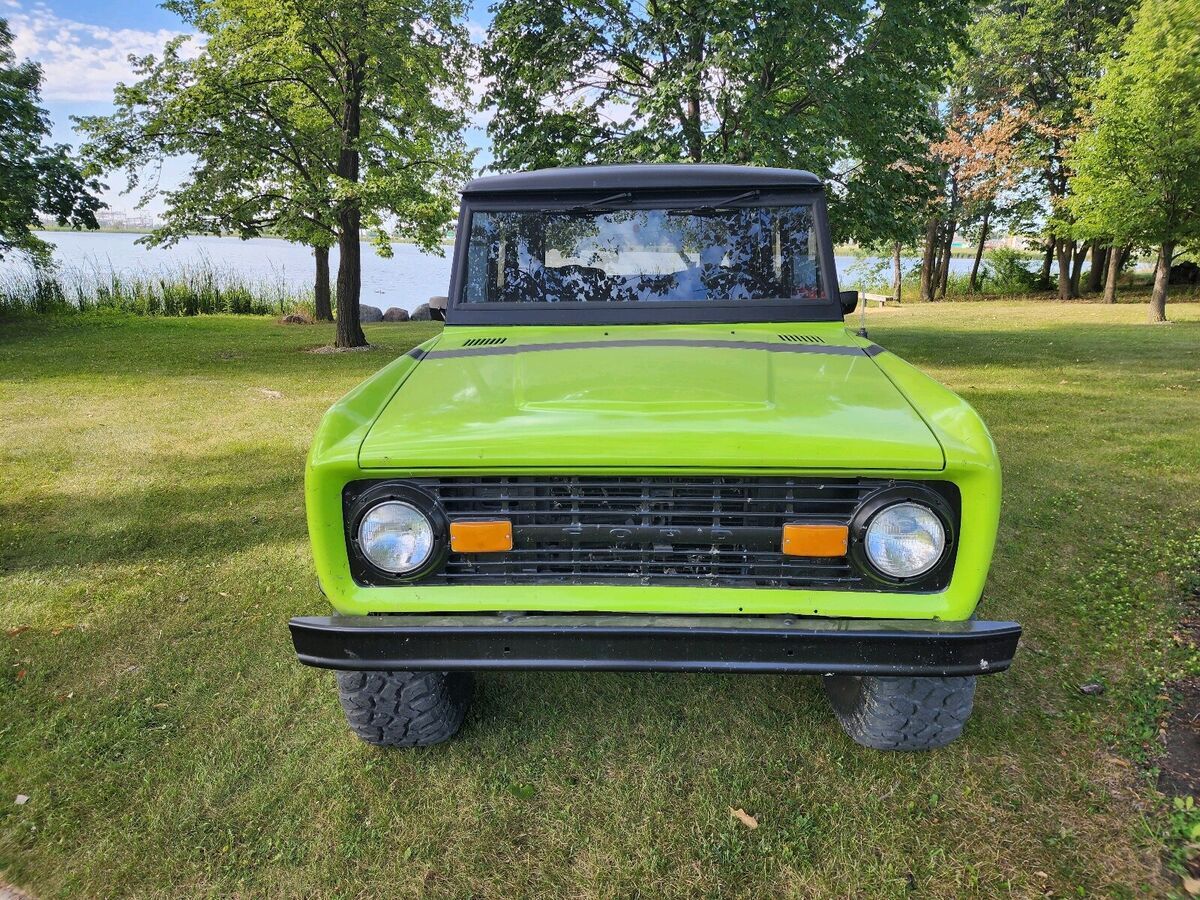 1973 ford bronco wagon green 4wd automatic