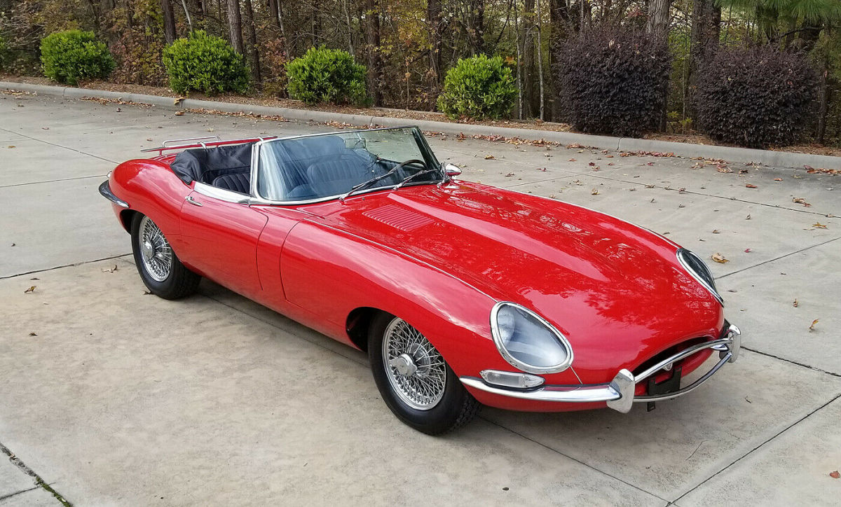 1965 jaguar e-type series 1 roadster. two owner, low original miles, matching #s
