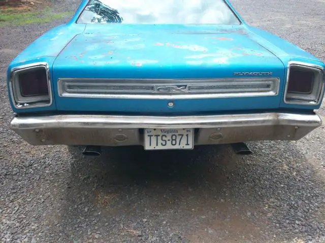 1969 plymouth gtx 440 automatic b5 blue rare barn find 69 mopar roadrunner style