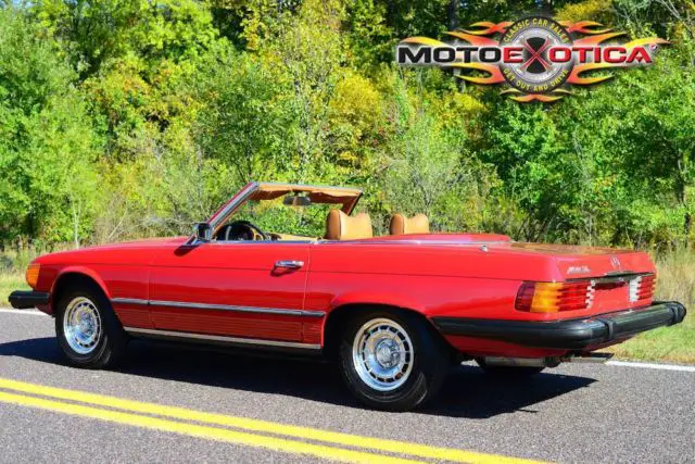 1975 mercedes benz 450sl roadster, california car, hardtop, classic red on tan!