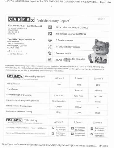 2004 porsche 911 carrera 4 cabriolet