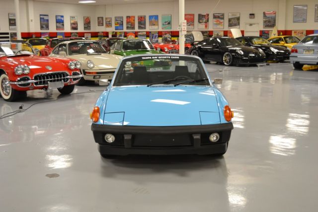 1974 porsche 914 2.0l 66432 miles olympic blue coupe 2.0l m