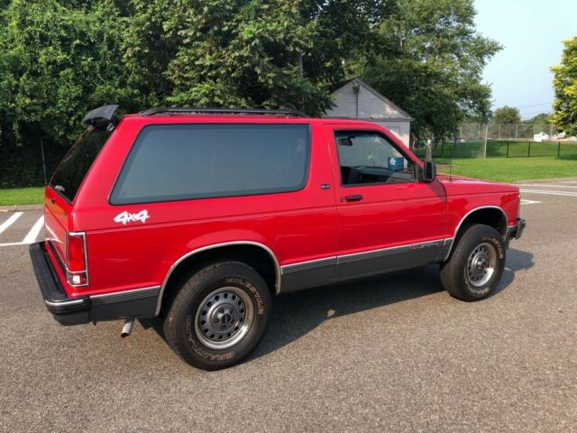 1991 gmc jimmy sle red 4.3 v6 auto air 4x4 67,000 original miles
