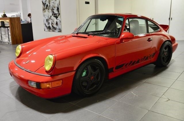 1991 porsche 911 c4 194817 miles guards red manual