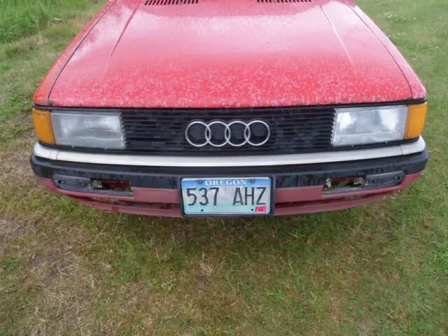 1985 audi 4000 s quattro 4 door sedan rare classic no reserve ur 200 80 type 85