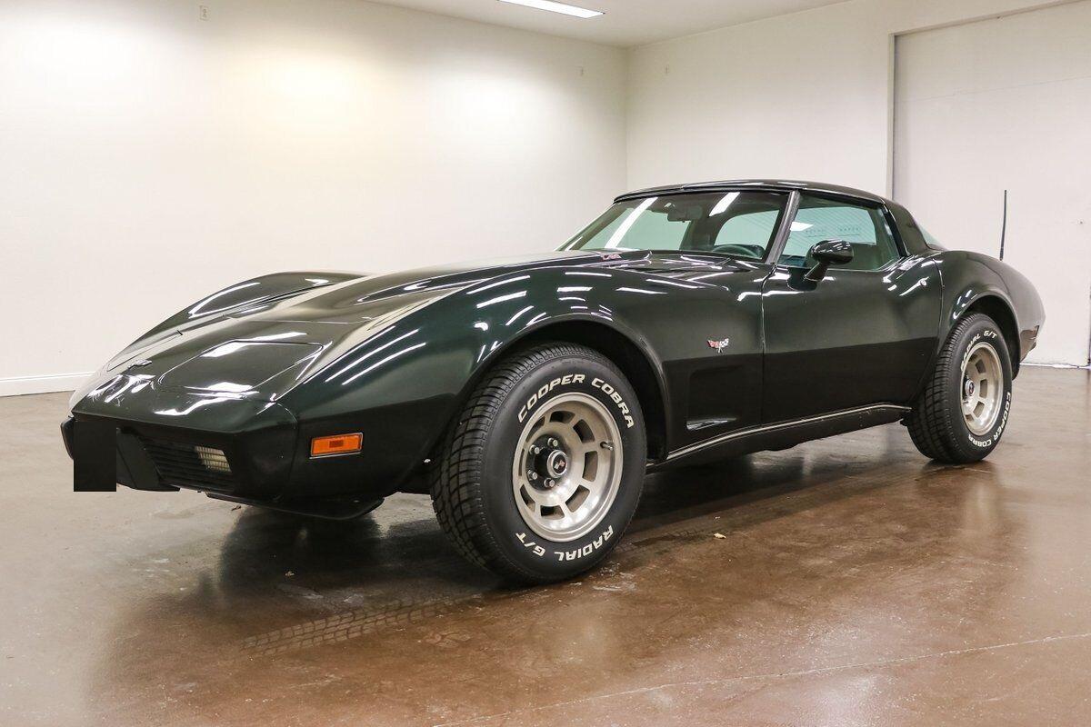1979 chevrolet corvette 17135 miles dark green coupe 350ci v8