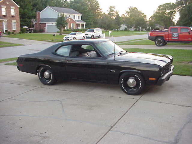 1973 plymouth duster 318 5.2l v8 beautiful driver mopar auto black new parts