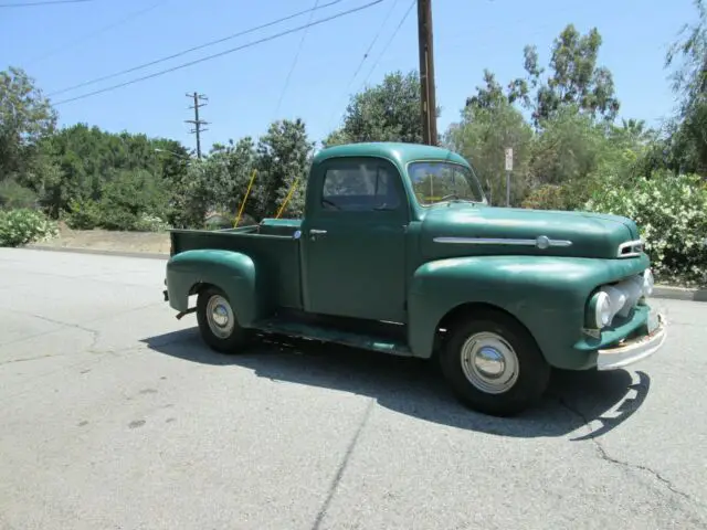 1952 ford f1, flat head v8, solid original california truck. runs great nr