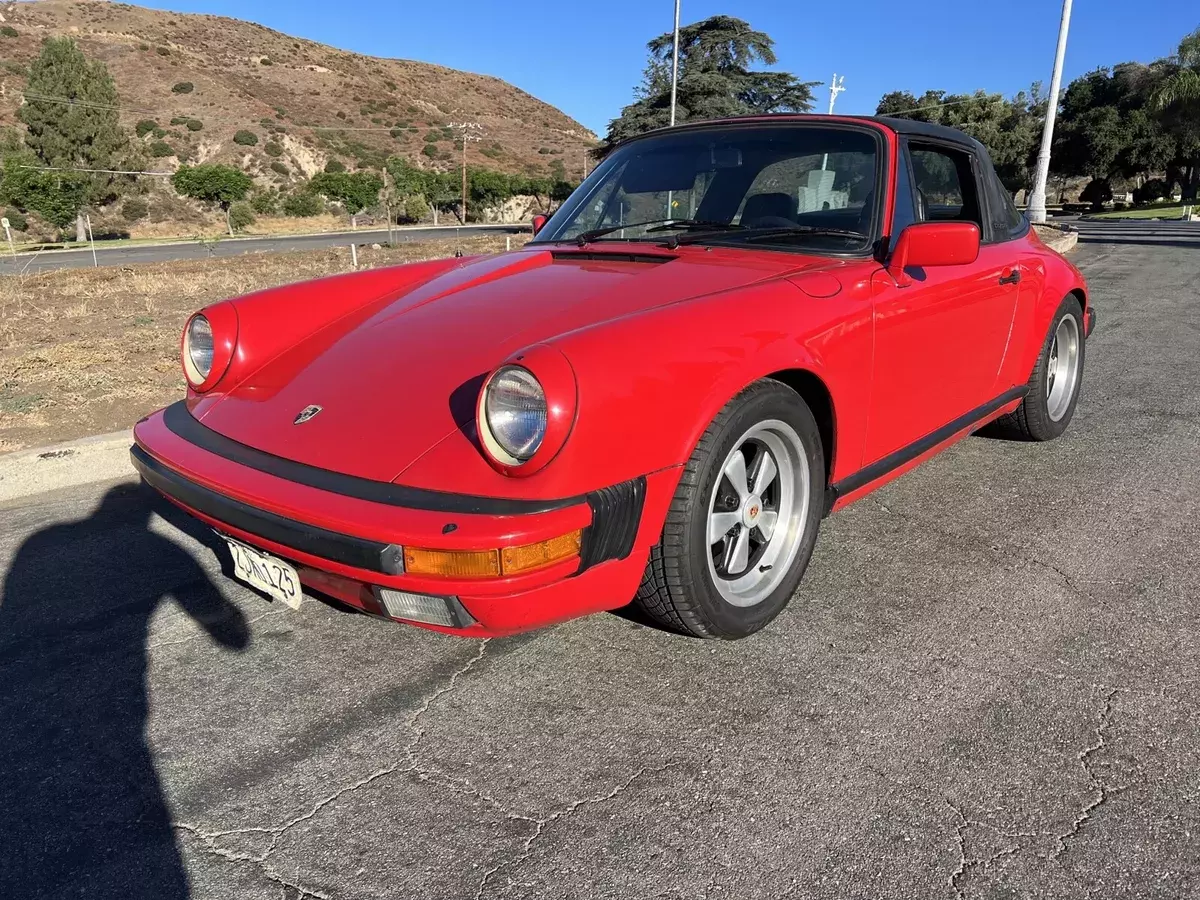1984 porsche 911 convertible red carrera