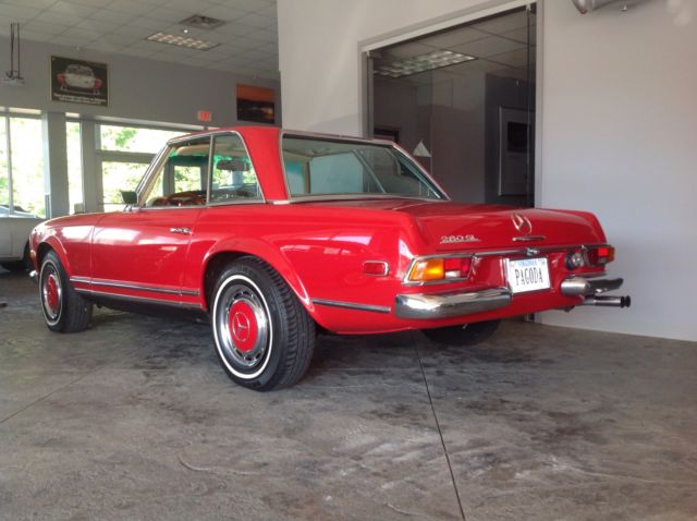 1968 mercedes benz 280sl 2dr convertible manual - excellent older restoration