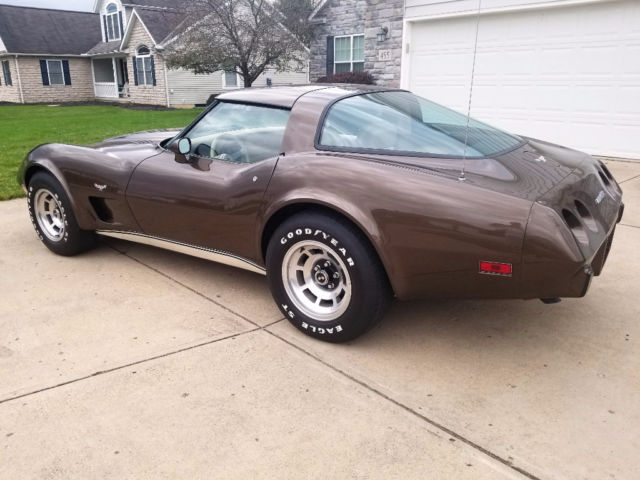 1979 chevrolet corvette stingray corvette dark brown complete records mecum car!
