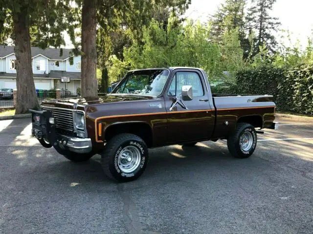 1977 chevy scottsdale k10 4x4 reg cab short bed 350 v8 only 52k miles 2nd owners