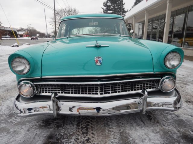 1955 ford customeline mountain green 272 frame off restoration