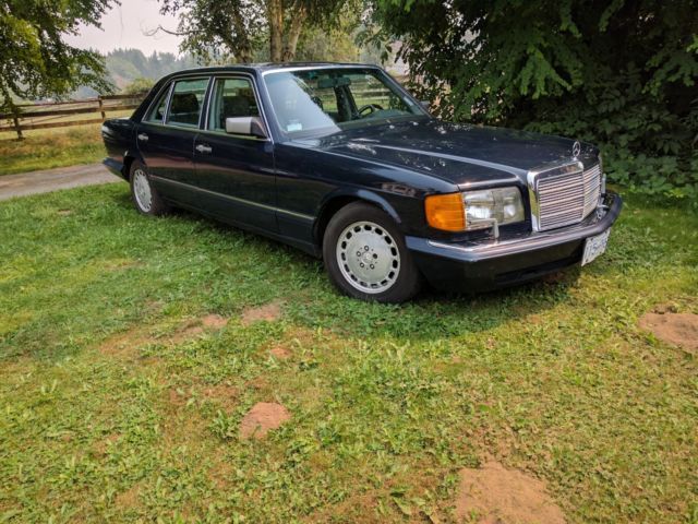1991 mercedes-benz 420sel well serviced rare dunkelblau color