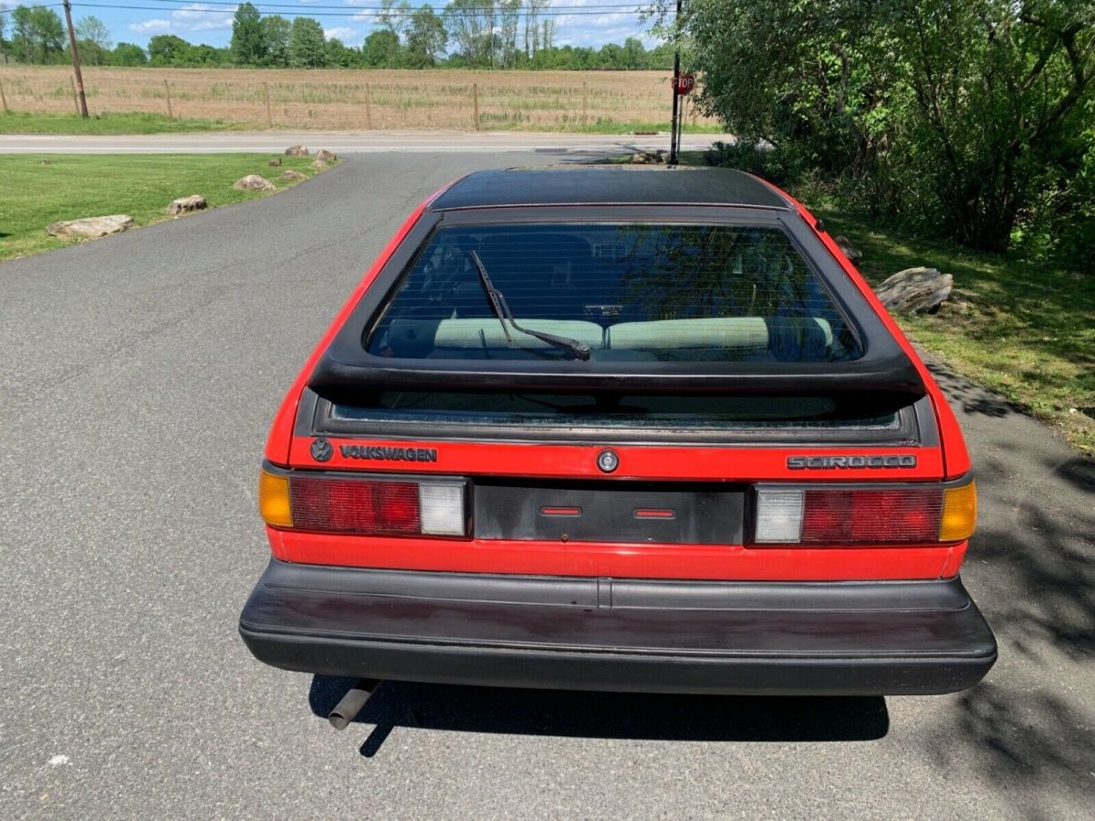 1985 volkswagen scirocco 5 speed manual 1.8l engine low miles no reserve