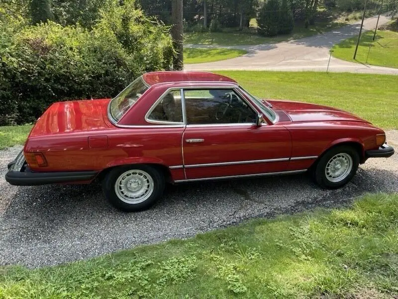 1981 mercedes-benz 380sl convertible red sl