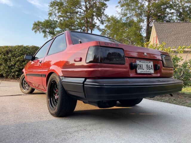 1984 toyota corolla coupe orange rwd manual sport dlx