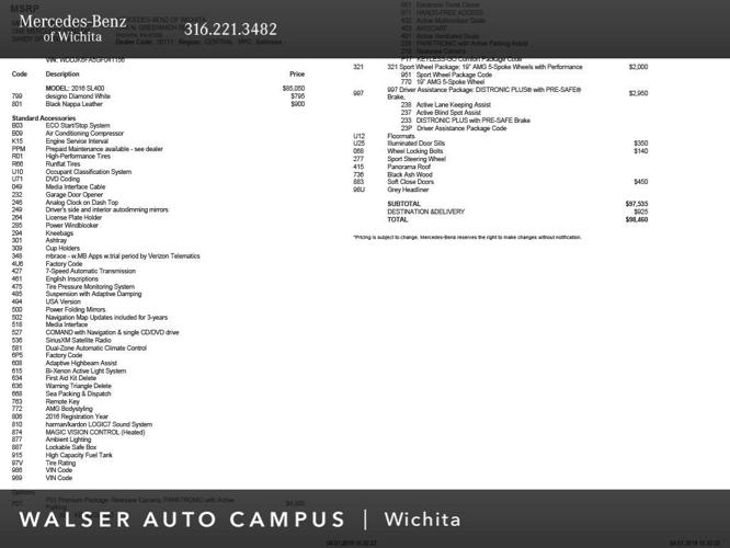 used 2016 mercedes-benz sl 400 wichita, ks 67206 for sale in wichita, kansas
