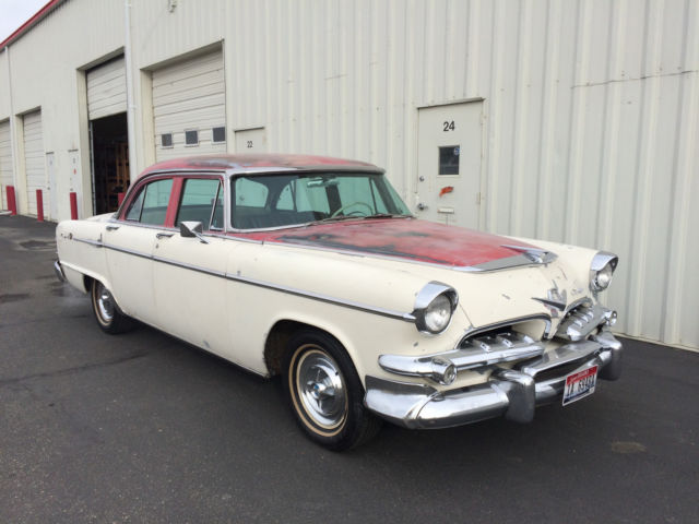 1955 dodge custom royal super red ram powerflite
