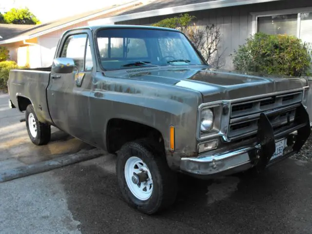 1976 gmc sierra classic 4 wheel drive shortbed pickup california truck chevy c10