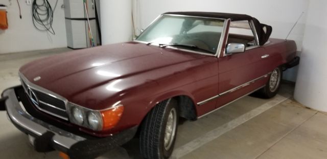 1979 mercedes-benz 450 sl--classic 2 seater--2 tops--great driver